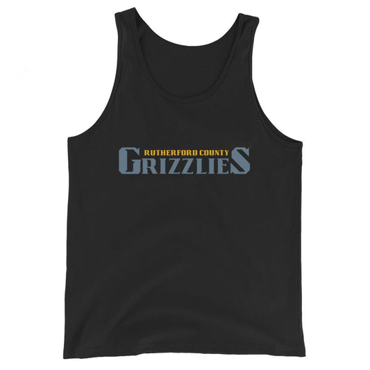 Performance | Tank Top | Rutherford County Grizzlies Football | Alt Script Logo