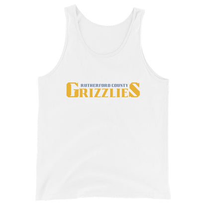 Performance | Tank Top | Rutherford County Grizzlies Football | Script Logo