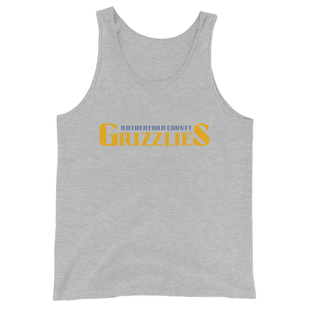 Performance | Tank Top | Rutherford County Grizzlies Football | Script Logo