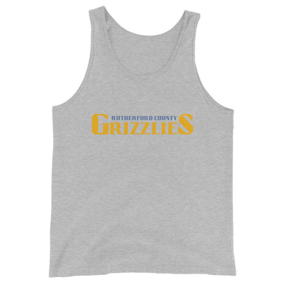 Performance | Tank Top | Rutherford County Grizzlies Football | Script Logo