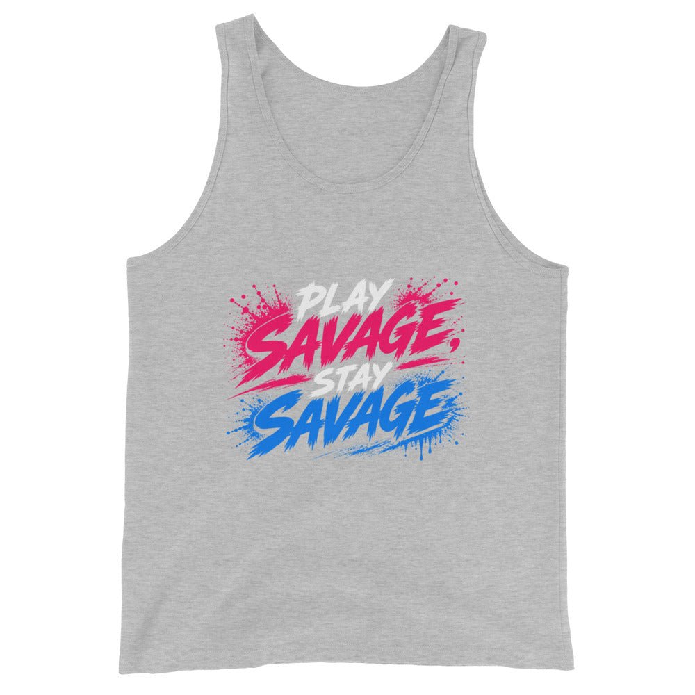 Performance | Tank Top | Savage Softball | Play Stay Logo