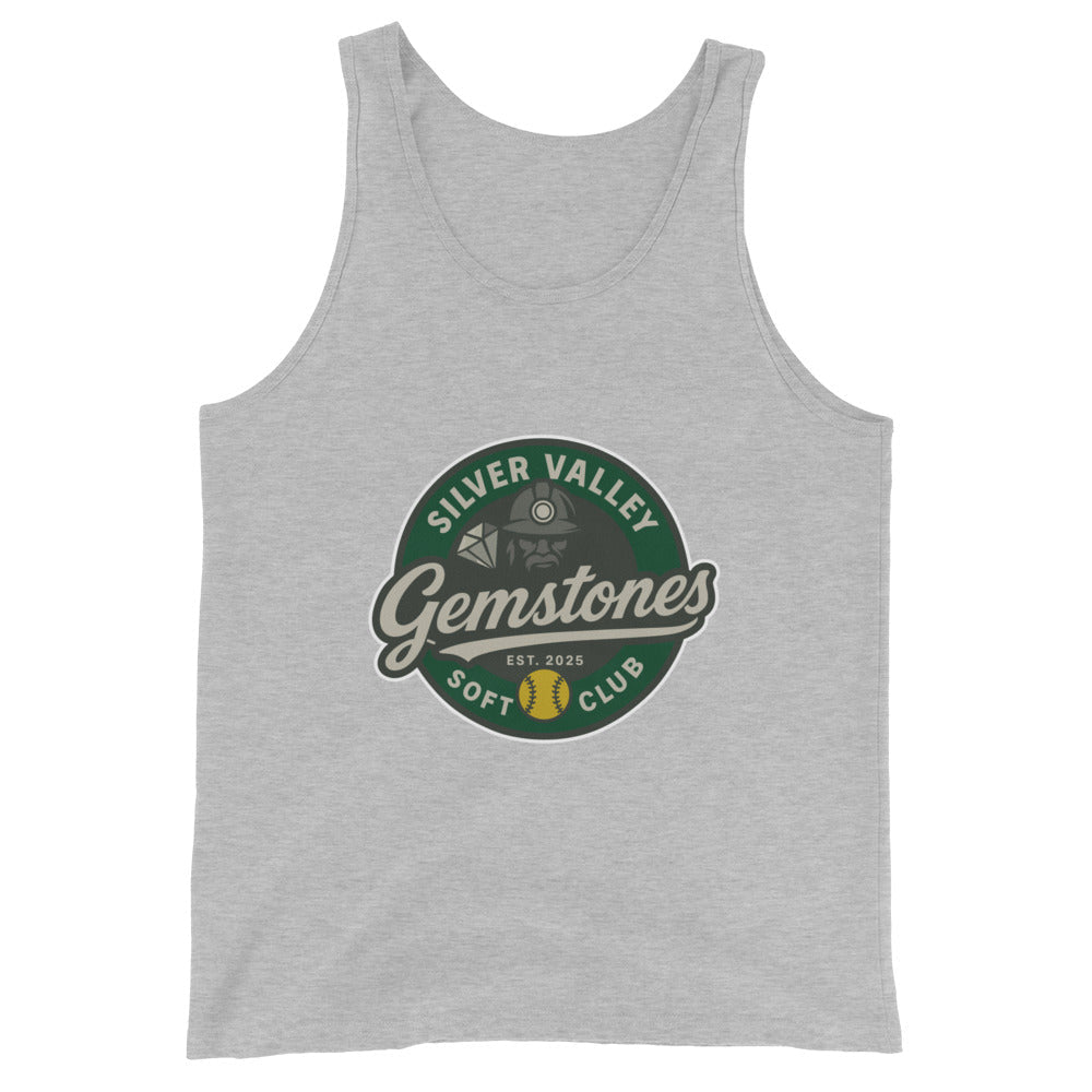 Performance | Tank Top | Silver Valley Gemstones | Badge Logo