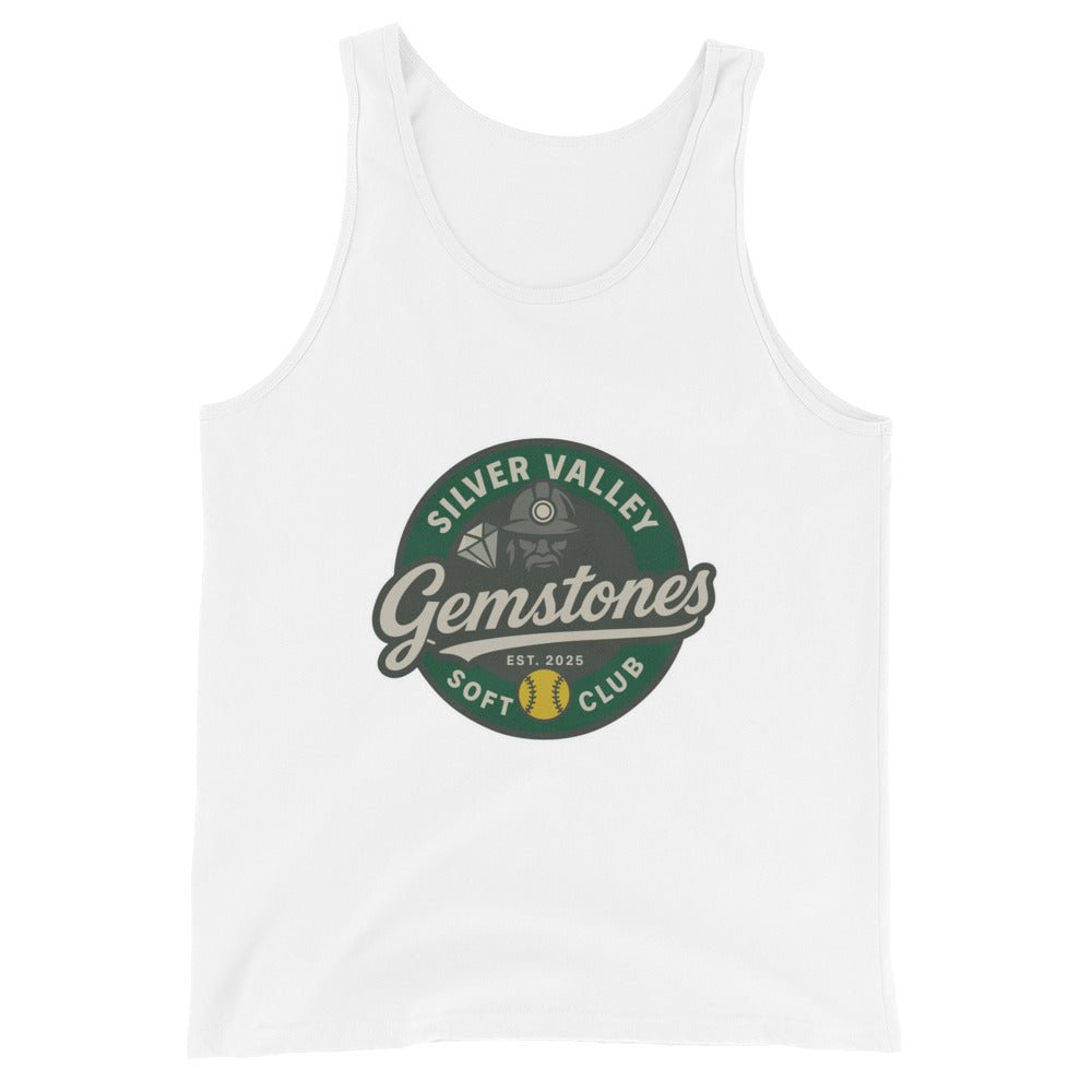Performance | Tank Top | Silver Valley Gemstones | Badge Logo
