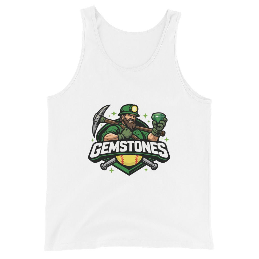 Performance | Tank Top | Silver Valley Gemstones | Emerald Valley Logo