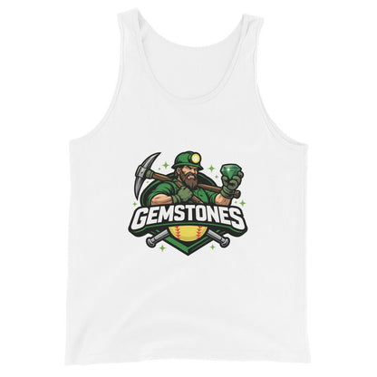 Performance | Tank Top | Silver Valley Gemstones | Emerald Valley Logo