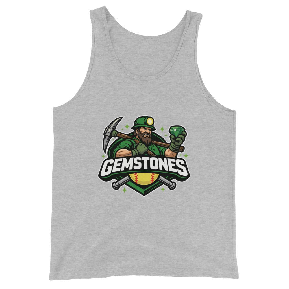Performance | Tank Top | Silver Valley Gemstones | Emerald Valley Logo