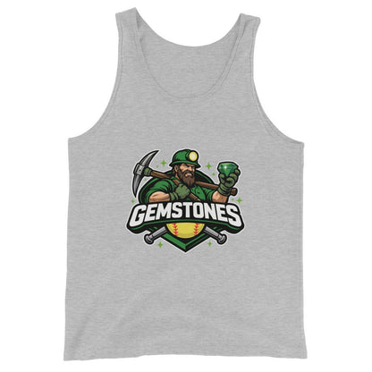Performance | Tank Top | Silver Valley Gemstones | Emerald Valley Logo