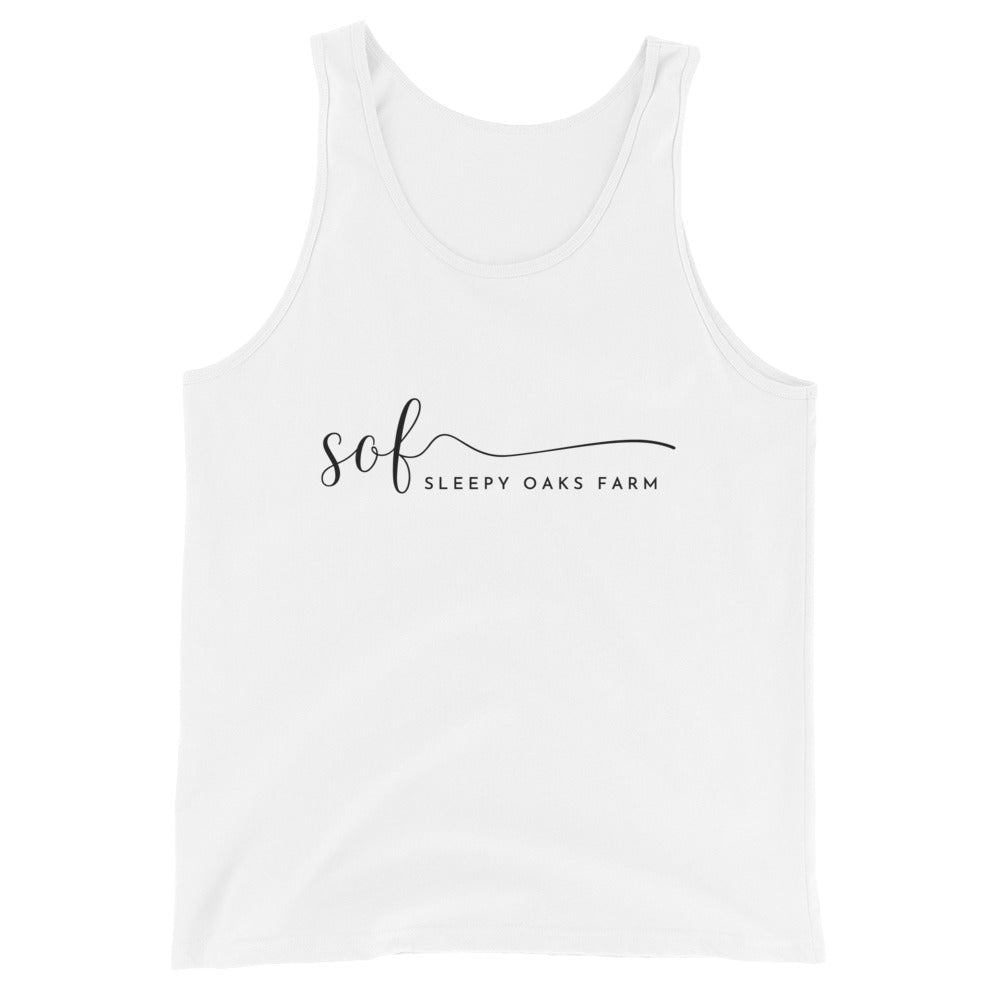 Performance | Tank Top | Sleepy Oaks Farm | Script Logo