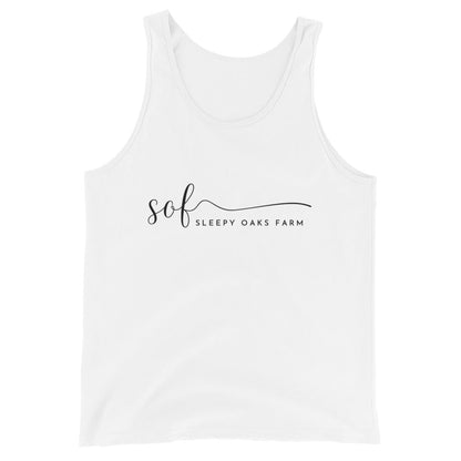 Performance | Tank Top | Sleepy Oaks Farm | Script Logo