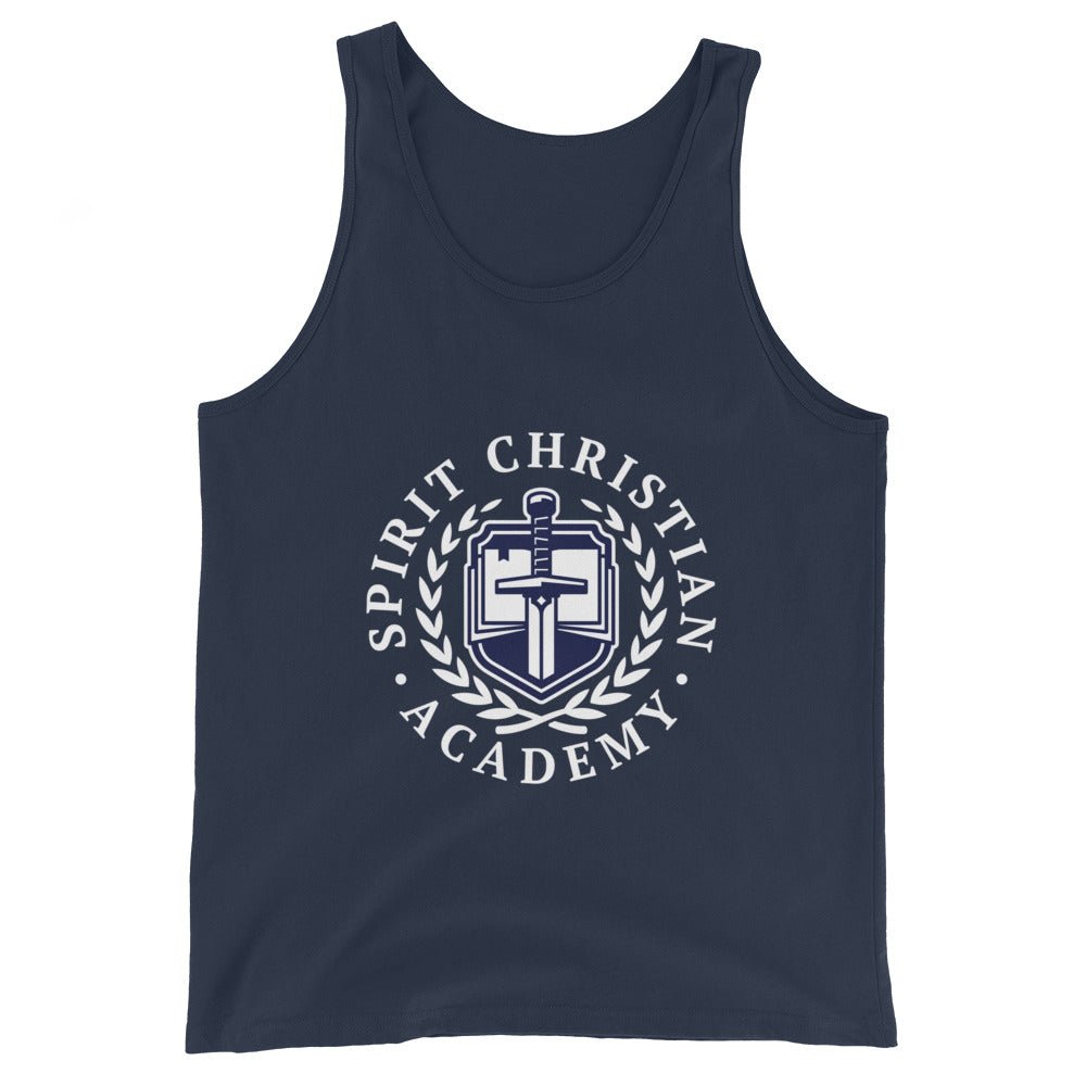 Performance | Tank Top | Spirit Christian Academy | White Script Logo