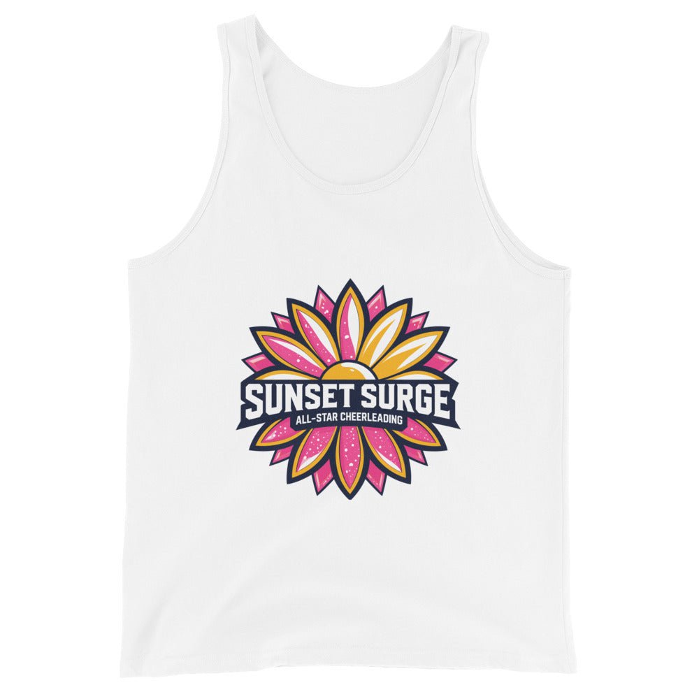 Performance | Tank Top | Sunset Surge All-Star Cheerleading | Bloom Surge Logo