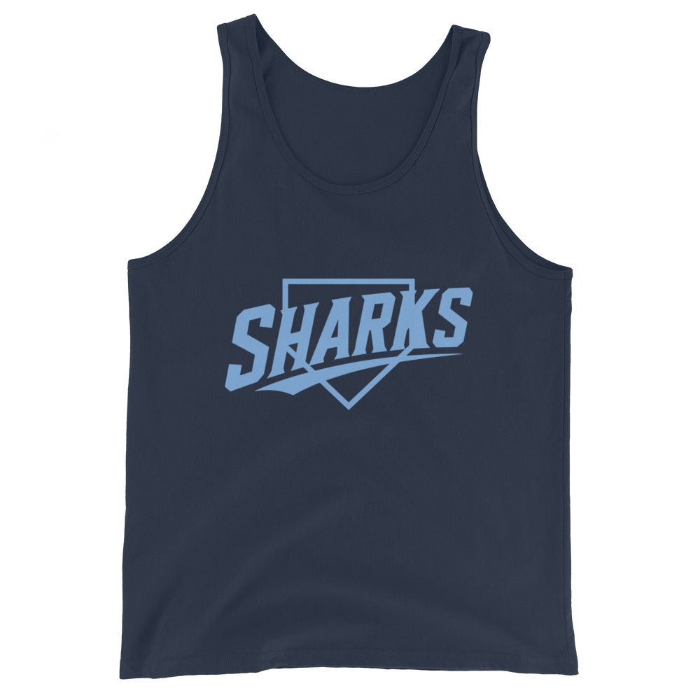 Performance | Tank Top | The Sharks Baseball Team | Crest Logo