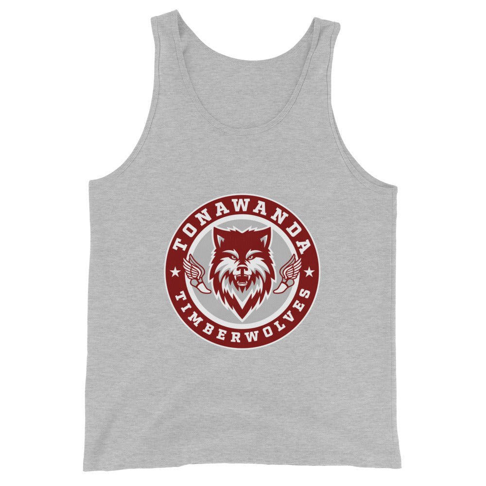 Performance | Tank Top | Tonawanda High School Track and Field | Mascot Badge Logo
