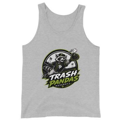 Performance | Tank Top | Trash Pandas Baseball Organization | Emblem Logo