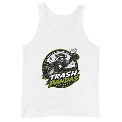 Performance | Tank Top | Trash Pandas Baseball Organization | Emblem Logo