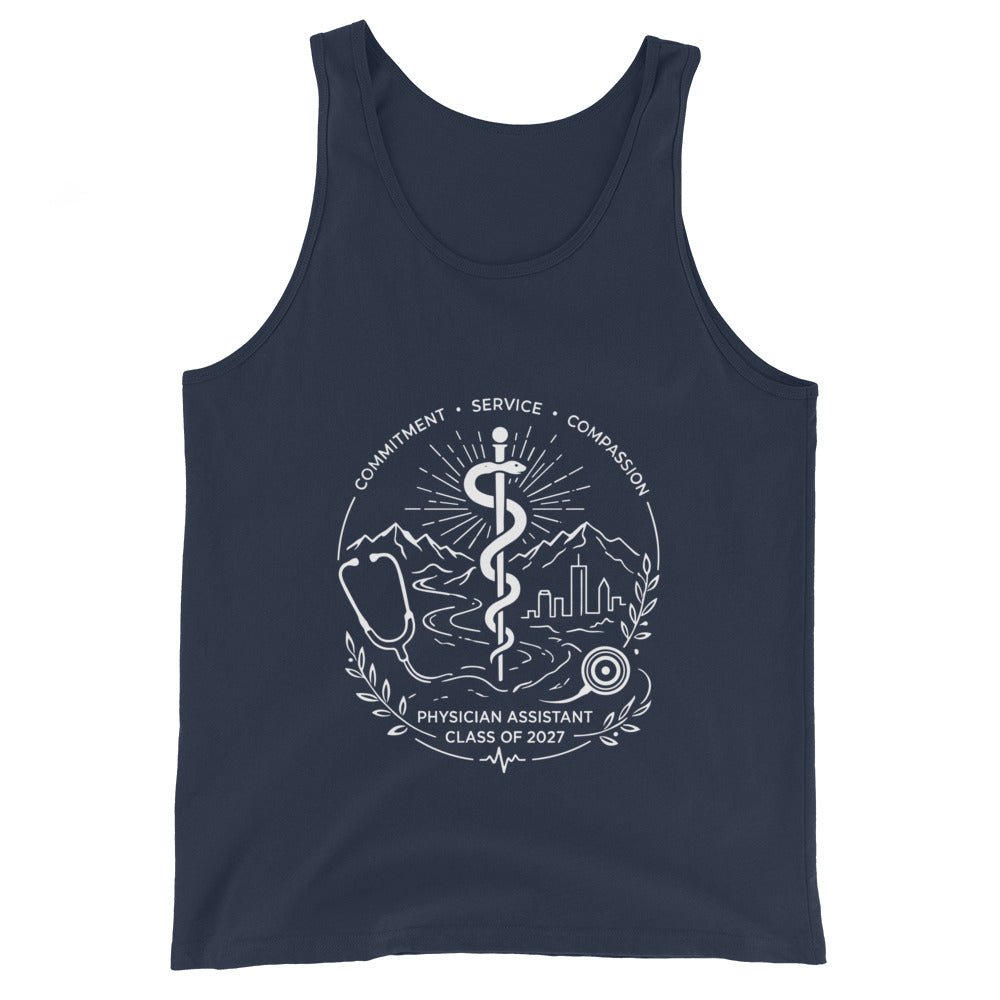 Performance | Tank Top | Trine PA program | Crest Logo