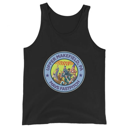 Performance | Tank Top | Upper Makefield Mavs Fastpitch | Crossing Badge Logo