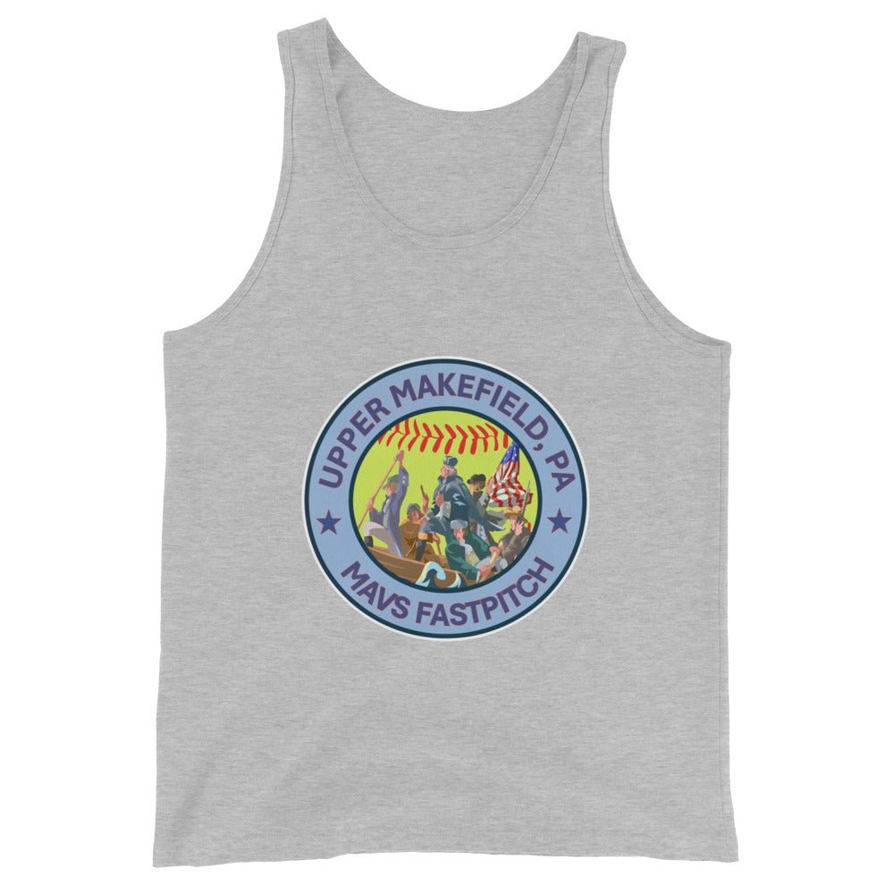 Performance | Tank Top | Upper Makefield Mavs Fastpitch | Crossing Badge Logo