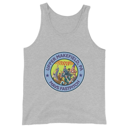 Performance | Tank Top | Upper Makefield Mavs Fastpitch | Crossing Badge Logo