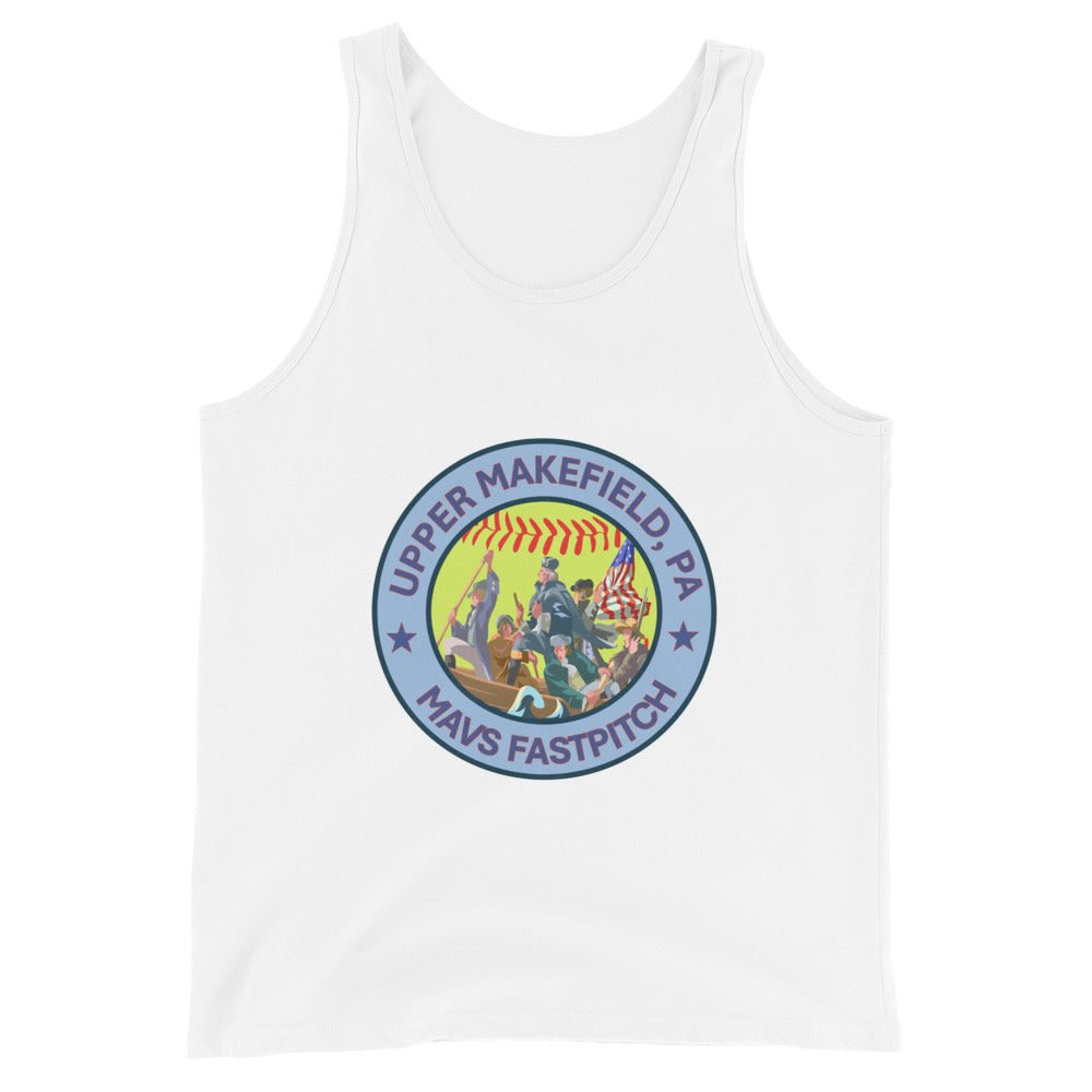 Performance | Tank Top | Upper Makefield Mavs Fastpitch | Crossing Badge Logo