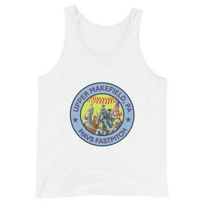 Performance | Tank Top | Upper Makefield Mavs Fastpitch | Crossing Badge Logo
