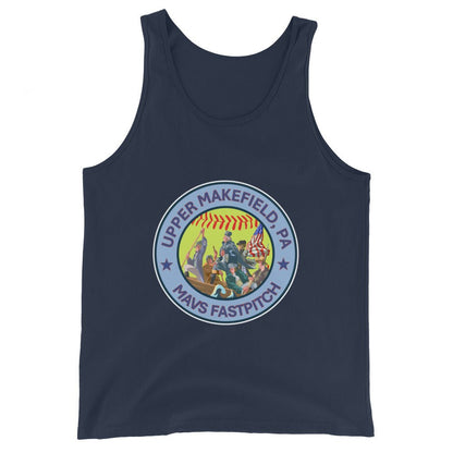Performance | Tank Top | Upper Makefield Mavs Fastpitch | Crossing Badge Logo