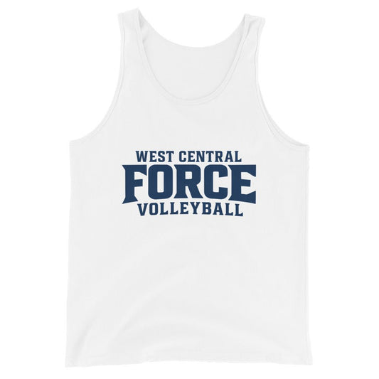 Performance | Tank Top | West Central Force Volleyball | Blue Logo