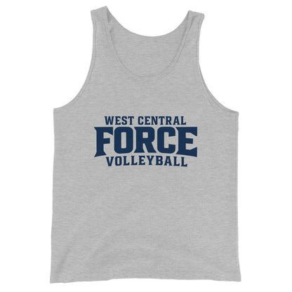 Performance | Tank Top | West Central Force Volleyball | Blue Logo