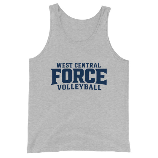 Performance | Tank Top | West Central Force Volleyball | Blue Logo