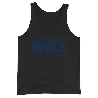 Performance | Tank Top | West Central Force Volleyball | Blue Logo