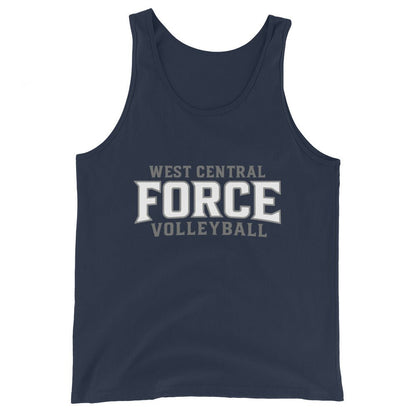 Performance | Tank Top | West Central Force Volleyball | Grey Logo