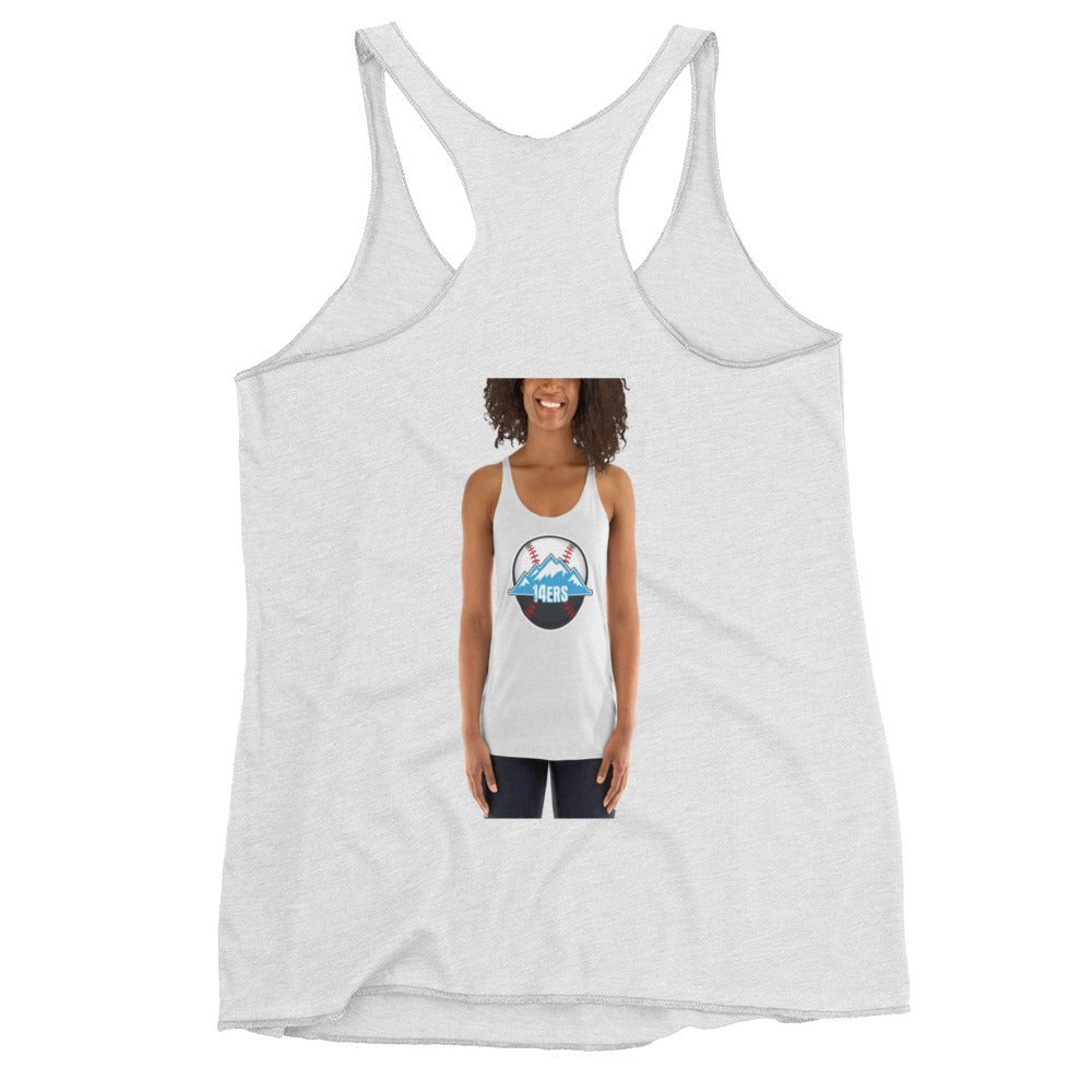 Performance | Thin Racerback Tank Top | 14ers Baseball | Athletics Logo