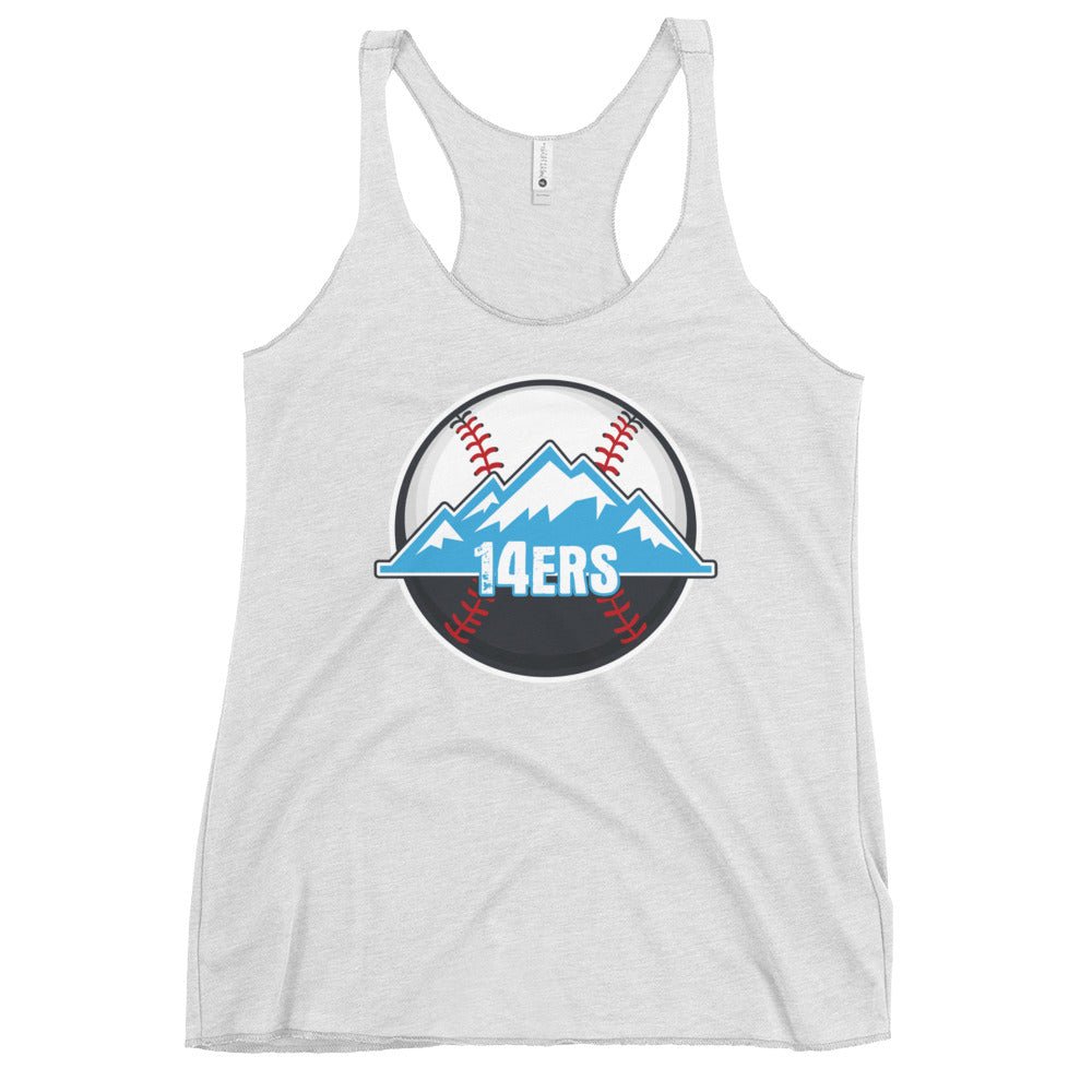 Performance | Thin Racerback Tank Top | 14ers Baseball | Athletics Logo