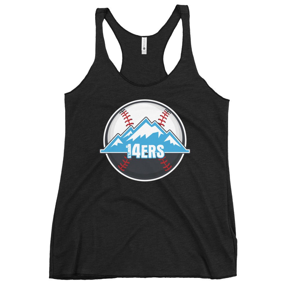 Performance | Thin Racerback Tank Top | 14ers Baseball | Athletics Logo