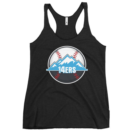 Performance | Thin Racerback Tank Top | 14ers Baseball | Athletics Logo