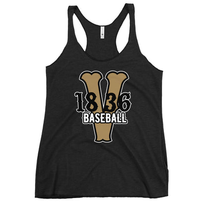 Performance | Thin Racerback Tank Top | 1836 Volunteers Baseball | Crest Logo