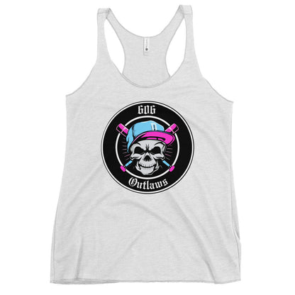 Performance | Thin Racerback Tank Top | 606 Outlaws Baseball | Badge Logo
