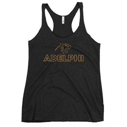 Performance | Thin Racerback Tank Top | Adelphi Womens Soccer | Apex Panther Logo