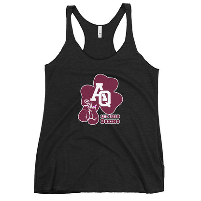 Performance | Thin Racerback Tank Top | Aquinas Li’l Irish Boxing | AQ Shamrock Logo
