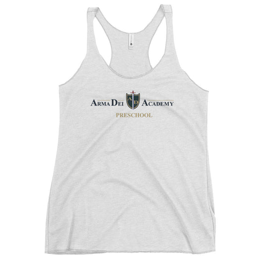 Performance | Thin Racerback Tank Top | Arma Dei Academy Preschool | Alt Logo