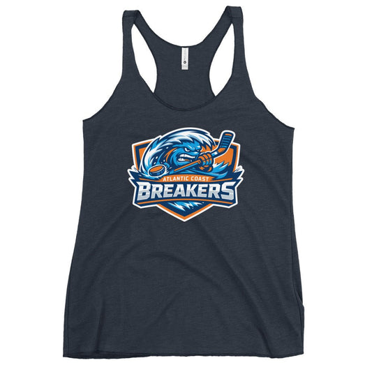 Performance | Thin Racerback Tank Top | Atlantic Coast Breakers Hockey | Mascot Shield Logo