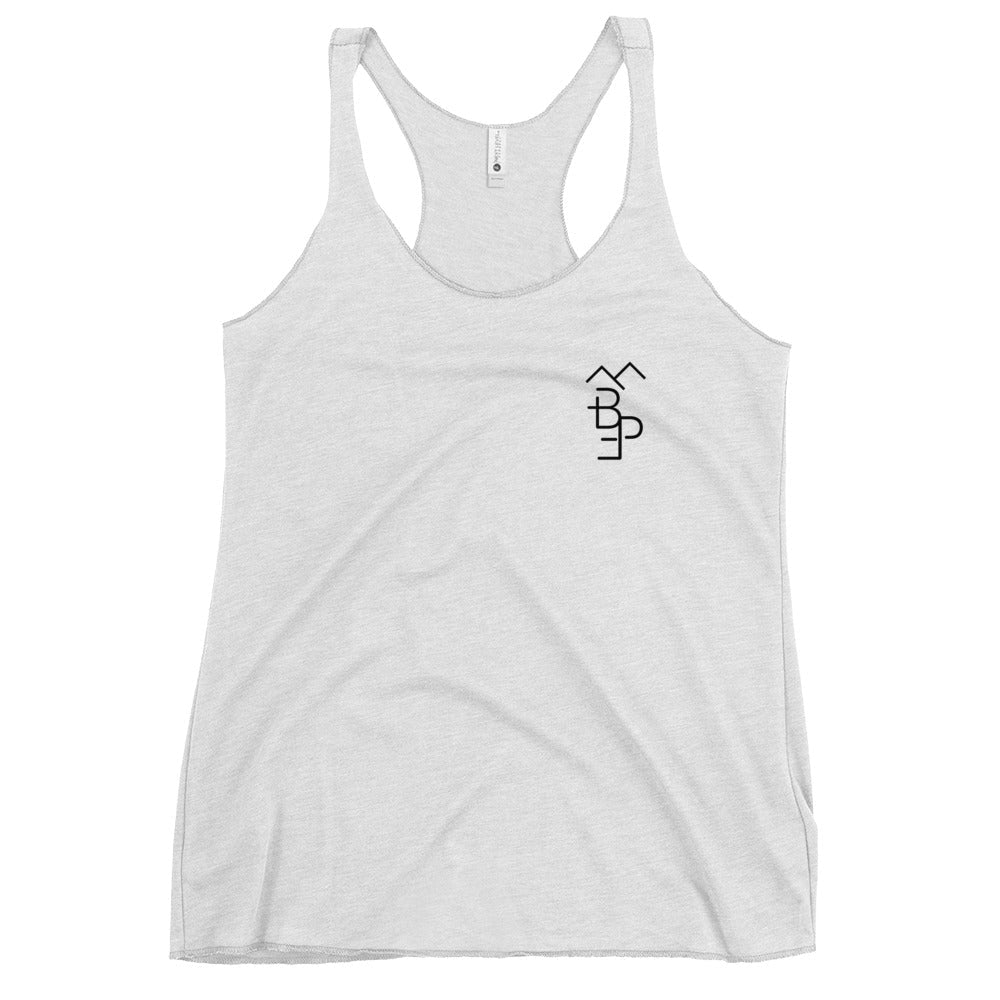 Performance | Thin Racerback Tank Top | Bare Peak Farm | Alt Logo
