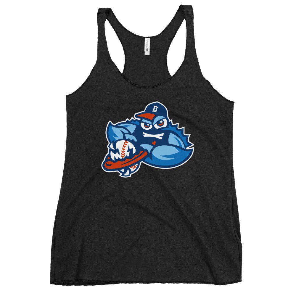 Performance | Thin Racerback Tank Top | Bellport BlueClaws | Mascot Logo