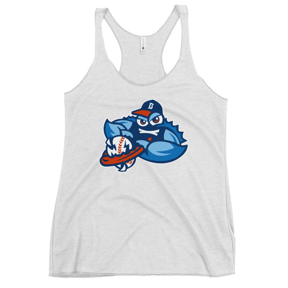 Performance | Thin Racerback Tank Top | Bellport BlueClaws | Mascot Logo