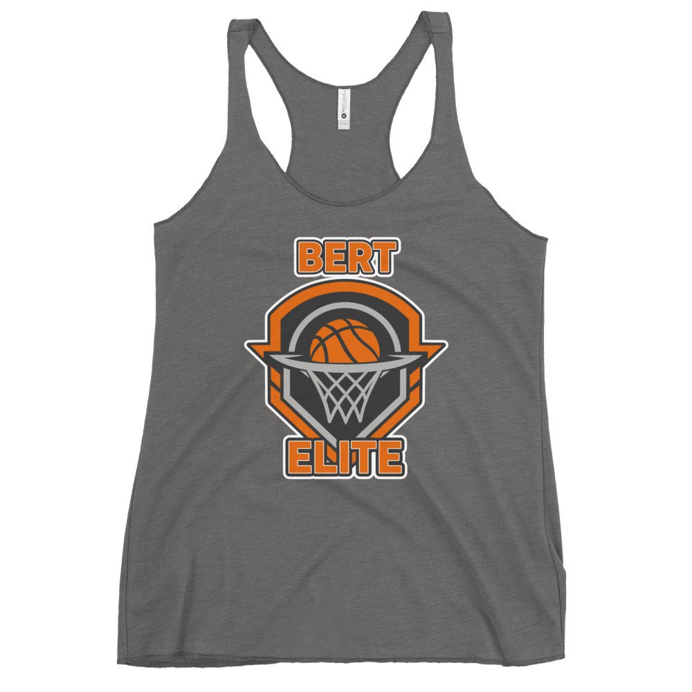 Performance | Thin Racerback Tank Top | Bert Elite AAU | Hoop Badge Logo