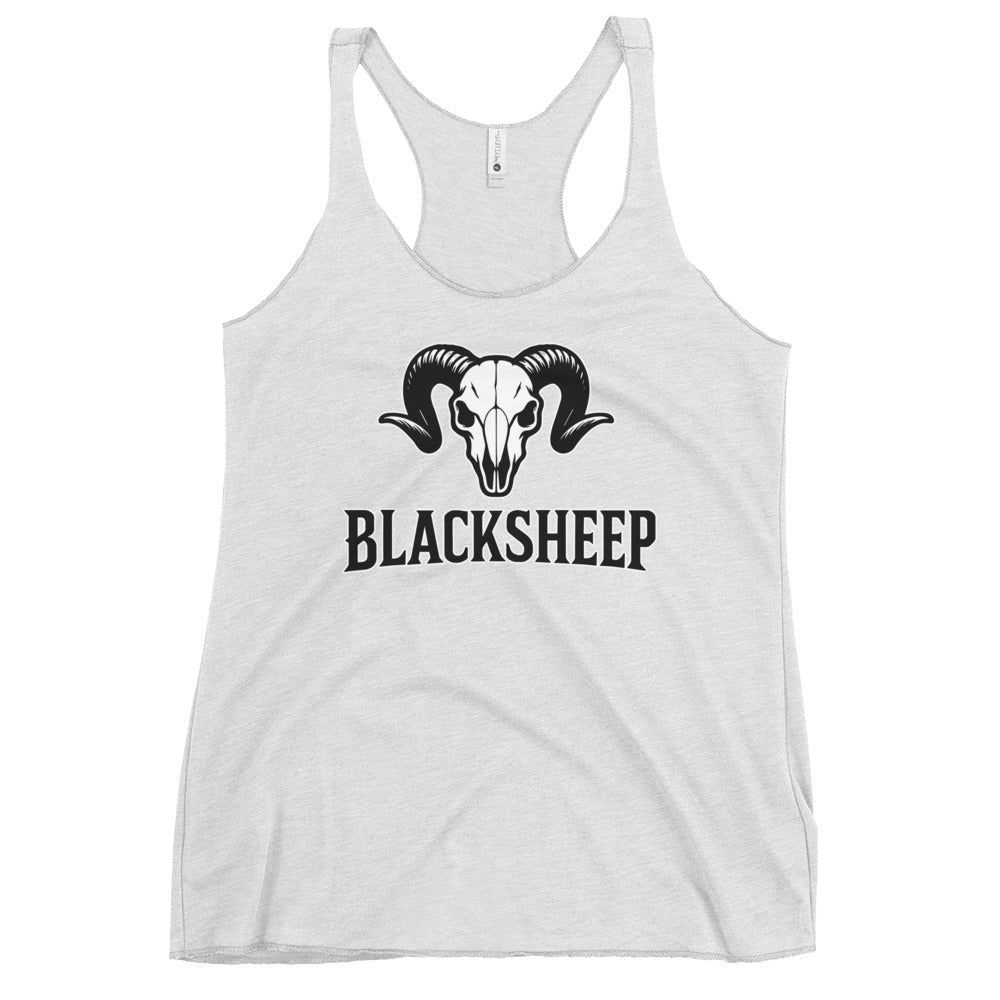 Performance | Thin Racerback Tank Top | Blacksheep Softball | Emblem Logo