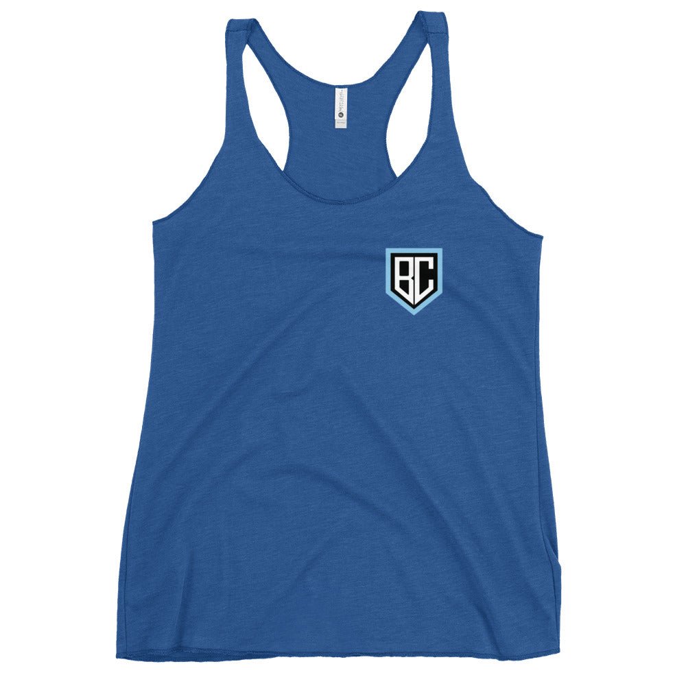 Performance | Thin Racerback Tank Top | Blue Collar Softball 2034 | Emblem Logo