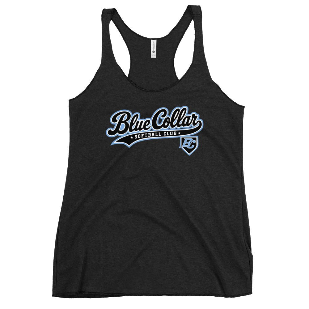 Performance | Thin Racerback Tank Top | Blue Collar Softball 2034 | Foundry Logo