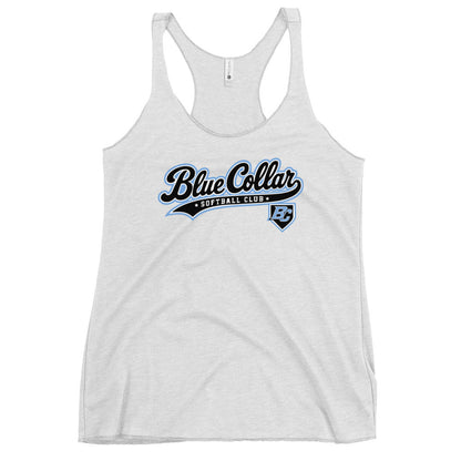 Performance | Thin Racerback Tank Top | Blue Collar Softball 2034 | Foundry Logo
