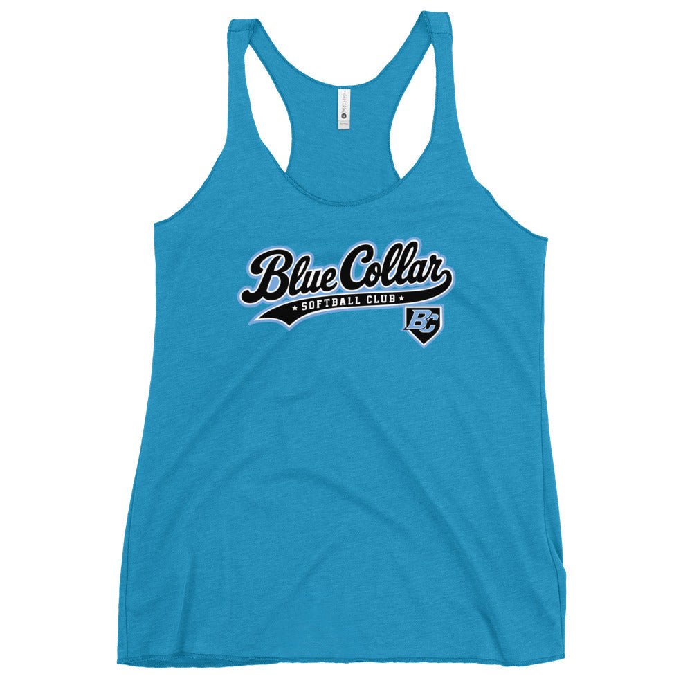 Performance | Thin Racerback Tank Top | Blue Collar Softball 2034 | Foundry Logo